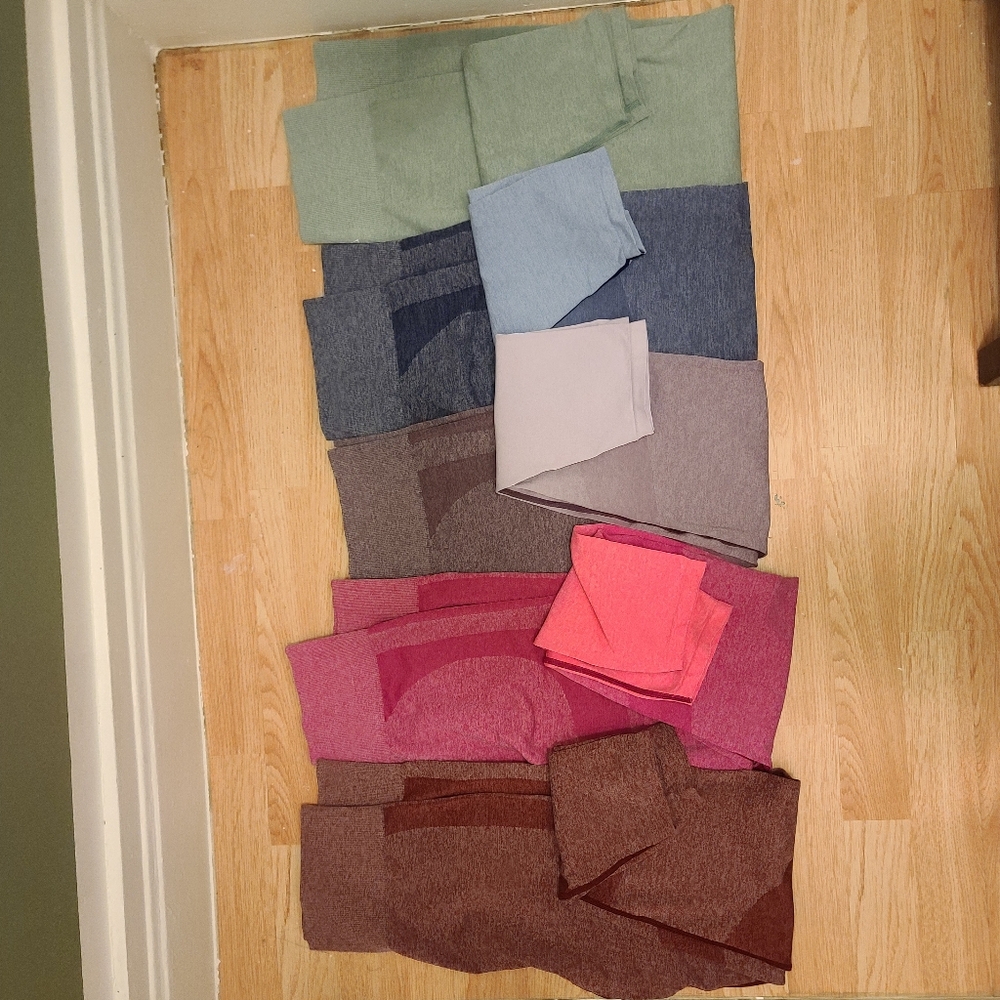 Pink seamless work out leggings